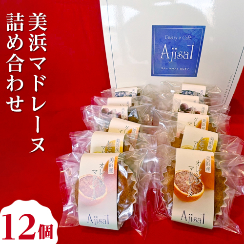 美浜マドレーヌ詰め合わせ　12個 （6種×2個） ｜ マドレーヌ 焼き菓子 洋菓子 おやつ お菓子 おかし スイーツ おすすめ 人気 詰め合わせ セット 贈り物 プレゼント ギフト 愛知県 美浜町 2275085 - 愛知県美浜町