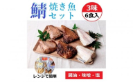 レンジで簡単 サバづくし夏の焼き魚セット(3種 計6点)[サバ さば 6点 パック 冷凍 石川県 七尾市 P016]
