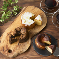 名古屋コーチンの卵を使用したバスクチーズケーキ＆レモンパウンドケーキ＆ほうじ茶ショコラセット［057M17］
