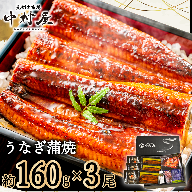 FM063_伝統酵母　うなぎの蒲焼　　千栗　国産160g×3
