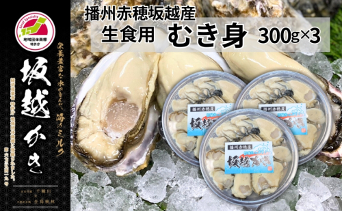 amazon牡蠣 坂越かき 生食用 むき身 300g×3個 (計900g)[ 生牡蠣 冬牡蠣 かき カキ 真牡蠣 ] 2277792 - 兵庫県赤穂市