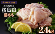 桜島鶏もも(特製ブライン液仕込み・下味付き) 小分けパック 2.4kg(8パック)
