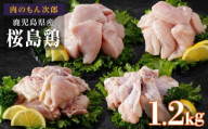 桜島鶏バラエティセット(特製ブライン液仕込み・下味付き) 小分けパック1.2kg(4パック)