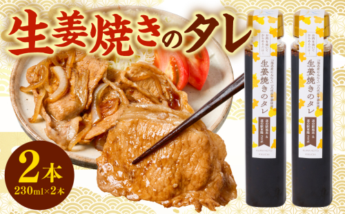 生姜焼きのたれ 2本セット しょうが 生姜 ショウガ ジンジャー 豚肉 おかず 料理 夕飯 夕食 晩ごはん 味付 調味料 たれ タレ お弁当 生姜焼き しょうが焼き 炒め物 焼肉のタレ 熊本 八代 2278354 - 熊本県八代市
