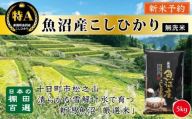 [無洗米][令和7年産新米予約][食味鑑定士厳選] 日本の棚田百選 新潟県十日町(魚沼)産 コシヒカリ5kg(5kg×1)