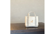 [Milih×NARA]キャンバス×麻のマイクロミニトート バンビ刺繍 かばん 奈良県 奈良市 なら 15-072