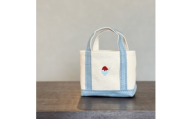 [Milih×NARA]キャンバス×麻のマイクロミニトート かき氷刺繍 かばん 奈良県 奈良市 なら 15-073