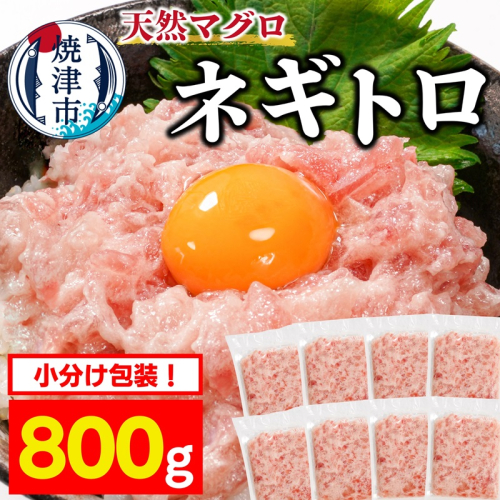 a08-005　焼津 天然 まぐろ ネギトロ (約100g×8袋) 2282532 - 静岡県焼津市