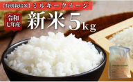 お米 令和7年産 新米 5kg ミルキークイーン 特別栽培米 先行予約 [2025年10月以降発送] 精米 米 こめ コメ 白米 ごはん ライス 愛媛 伊予市|