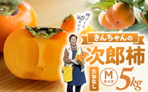 柿づくり40年以上　きんちゃん農園の次郎柿　5kg　KCN-01 2283491 - 三重県多気町