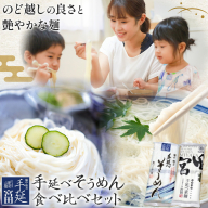 そうめん 素麺 手延べ 手延べそうめん 極細 食べ比べ セット 各250g×2袋 宮田製麺株式会社《30日以内に出荷予定（土日祝除く）》岡山県 浅口市 送料無料 麺 贈答用 ギフト お取り寄せ お歳暮 乾麺 素麺 麺類 備蓄 特産品 グルメ 小分け