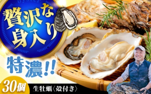 【3月24日(水) 着】加熱用生牡蠣 殻付き 30個 広島県江田島市／有限会社テツマル海産[XCO007-055] 2284760 - 広島県江田島市