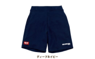 JTTA公認　卓球ユニフォーム＜男女兼用:Mサイズ＞スウェットゲームハーフパンツ　ディープネイビー【1667370】