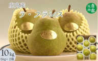食の都庄内　庄内の洋梨「ラ・フランス」約10kg　※11月上旬～発送