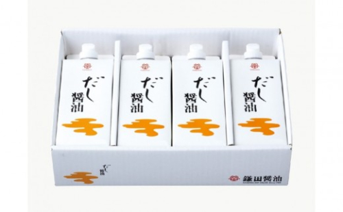 【鎌田醤油】 だし醤油500ml　4本入　（ギフト用）【カマダ しょうゆ だししょうゆ しょう油 ギフト 贈答 出汁 だし 調味料 国産 かつお 醤油 めんつゆ うどんつゆ 調理 料理 だし醤油 醤油 出汁醤油 香川県 坂出市】 2289362 - 香川県坂出市