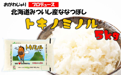 北海道産 新米 ななつぼし トキノミノル 白米 5kg 2289759 - 北海道新ひだか町