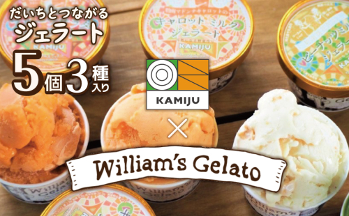 【3種のフレーバーを食べ比べ!!】だいちとつながるジェラート5個セット 映えるデザインが可愛いと話題に!! マドンナキャロット 地元野菜 甘い アイス スイーツ デザート 洋菓子 可愛い 詰め合わせ キャロットミルク フルーツサラダ ピーナッツミルク 自慢 冷たい にんじん 人参 落花生 ピーナッツ 農家 神重農産 H105-173 2289760 - 愛知県碧南市