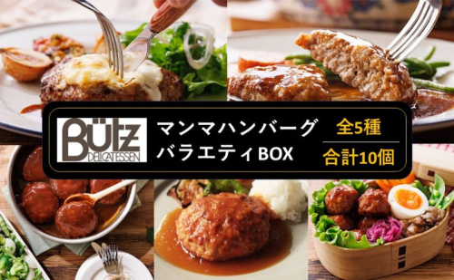 マンマハンバーグバラエティBOX ハンバーグ 温めるだけ 簡単 レトルト 冷蔵 食べ比べ 湯せん 個包装 市原市 千葉県 2290997 - 千葉県市原市