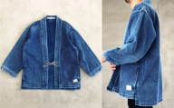 [特大サイズ]BLUE SAKURA 刺し子 着物ジャケット(長袖)DNTSW03LID 着物 ジャケット モダンジャケット 上着 服 ファッション 岡山県 倉敷市