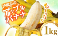 ムッチリ食感！沖縄県産アップルバナナ 1kg バナナ フルーツ 果物 無農薬 banana 沖縄市 / タカエス フルーツ＆ベジタブル [BCBH003]