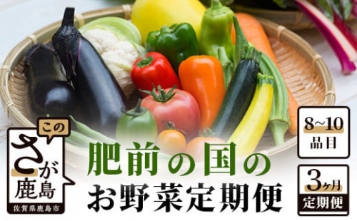 D-77  【３ヶ月お届け】肥前の国のお野菜定期便 229556 - 佐賀県鹿島市