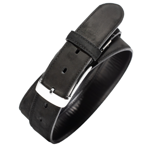 本革（ヌバック）ベルト35mm幅 ブラック【革ベルト ベルト レザー ビジネス スーツ メンズ 仕事 ファッション 小物 日用品 雑貨】 G2825 2297209 - 大阪府泉佐野市