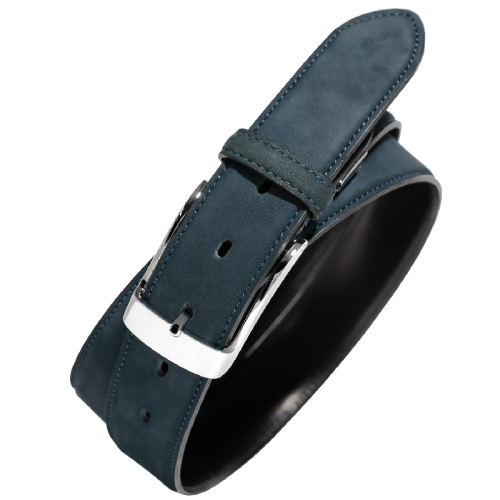 本革（ヌバック）ベルト35mm幅 ネイビー【革ベルト ベルト レザー ビジネス スーツ メンズ 仕事 ファッション 小物 日用品 雑貨】 G2966 2297216 - 大阪府泉佐野市