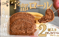 [小麦粉・米粉不使用]宇部ロール 2種 2個入り[山口県 宇部市 ロールケーキ ケーキ 米 米粉 小麦粉不使用 生クリーム クリーム チョコ チョコクリーム 菓子 お菓子 おやつ 洋菓子 お土産 プレゼント 贈り物 贈呈品 返礼品]
