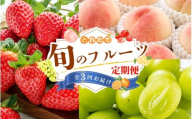 [フルーツ定期便・全3回]品質に自信あり!くしがきの里から直送 桃・シャインマスカット・まりひめを季節ごとにお届け♪ / 定期便 桃 もも シャインマスカット マスカット いちご イチゴ 苺 果物 フルーツ 3回