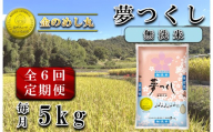 CE-103_【定期便６回】令和７年米(無洗米）　金のめし丸夢つくし 5Kg（1袋）×６回