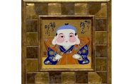 岡本肇 絵画『福助さん‐粘り強さが福を呼ぶ』縁起物シリーズ
