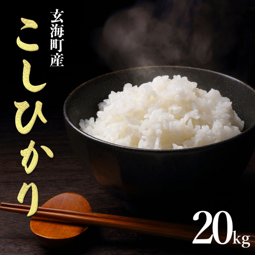 佐賀県玄海町産こしひかり 20kg ／ 米 お米 精米 白米 ご飯 コシヒカリ 産地直送 数量限定 佐賀県 玄海町 常温 2304635 - 佐賀県玄海町
