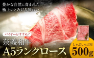 奈義和牛 A5ランクロース バイヤーおすすめ! しゃぶしゃぶ用 500g 株式会社 天満屋[30日以内に出荷予定(土日祝除く)]岡山県 矢掛町 和牛 牛肉 肉 A5ランク しゃぶしゃぶ 送料無料