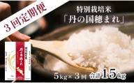 [定期便] 令和7年度産 新米 特別栽培米 コシヒカリ「丹の国穂まれ」 5kg×3回 毎月発送 合計15kg こしひかり お米 米 綾部 京都