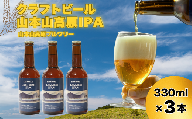 おぢやのクラフトビール 山本山高原IPA 3本セット(箱入) 山本山高原ブルワリー 地ビール ご当地 新潟[0002-0380-01]