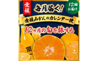 ＜発送月固定定期便＞毎月届く!みかんのカレンダー便　～12ヶ月の旬を旅する～＜H31-62＞全12回【4074244】