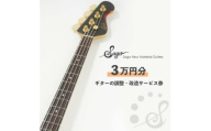 ギターの調整・改造サービス券|オーダーメイド工房による職人対応(3万円分)【1668802】