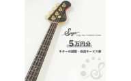 ギターの調整・改造サービス券|オーダーメイド工房による職人対応(5万円分)【1669065】