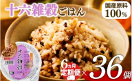 定期便 6回 十六雑穀 ごはんパック 160g 36個 パックごはん パックご飯 ごはんパック ご飯パック パックライス パック 16雑穀 雑穀 米 ごはん ご飯 こめ ライス 備蓄 保存 防災 レンジ 調理 簡単 レンチン 温めるだけ 健康 ダイエット 美容 栄養 ヘルシー 国産 36 36食 レトルト インスタント おいしい 人気 おすすめ おくさま印 大阪 松原