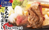 石垣島産経産黒毛和牛 1頭切り落とし 1kg