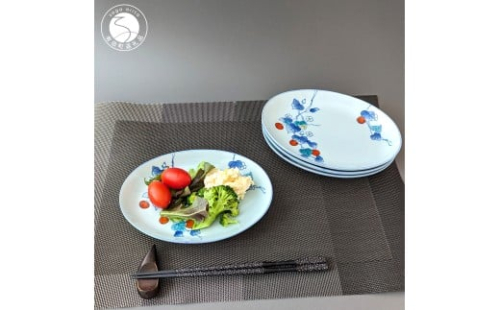 有田焼 華山窯 染錦 トマト楕円 トレー皿 4枚セット【東洋セラミックス】トマト 食器 器 取り皿 メイン料理 うつわ オーバル 手描き 25000円 A25-634 2307873 - 佐賀県有田町