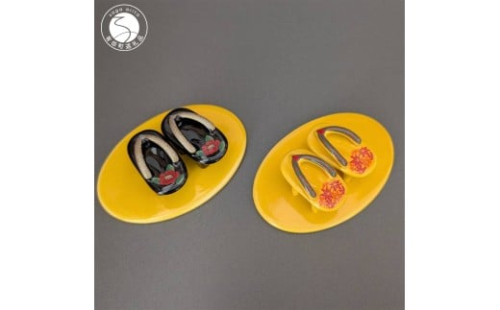 有田焼 置物 下駄 2個セット【東洋セラミックス】置物 インテリア 縁起物 ギフト下駄 日本 焼き物 プレゼント A12-236 2307922 - 佐賀県有田町