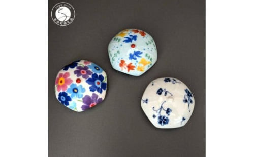 有田焼 抗菌 排水口カバー アンブレラ 3個セット【東洋セラミックス】花柄 ポピー 金魚 花ちる里 インテリア 抗菌 蛇口 洗面台 おしゃれ 可愛い カラフル 11000円 A11-93 2307923 - 佐賀県有田町