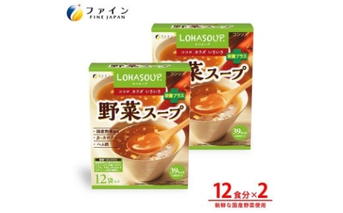 H-247　LOHASOUP 野菜スープ12袋×２個セット 2308146 - 兵庫県たつの市