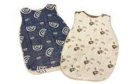 6重ガーゼ織スリーパー×2枚 （ベージュ・ネイビー） 綿 コットン ベビー キッズ 子供服 オールシーズン 出産祝い お祝い ギフト 赤ちゃん用品 ベビー用品 日本製
