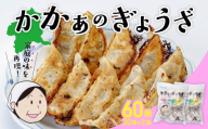 国産 無添加 かかぁのぎょうざ 60個セット (30個×2) | 餃子 えばらハーブ豚 ヘルシー ギョウザ  冷凍食品 お取り寄せ 点心 おかず おつまみ 惣菜 詰め合わせ 簡単調理 セット 中華料理 群馬県 前橋市