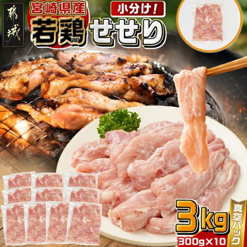 宮崎県産若鶏せせり3kg_MJ-M603 2313554 - 宮崎県都城市