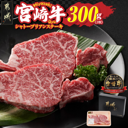宮崎牛シャトーブリアンステーキ2枚(合計300g)_AG-N301 2313570 - 宮崎県都城市