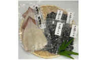 鰺ヶ沢の生干しイカ(2枚)と、十三湖産しじみ(4袋)セット【1650441】