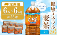 【6カ月定期便】健康ミネラル麦茶 2L×6本(合計6ケース)【伊藤園 麦茶 むぎ茶 ミネラル ノンカフェイン カフェインゼロ 6本×6ケース 備蓄 防災 熱中症】K071437